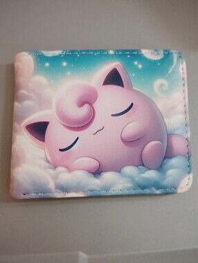 New pokemon jiggly puff anime manga leather wallet